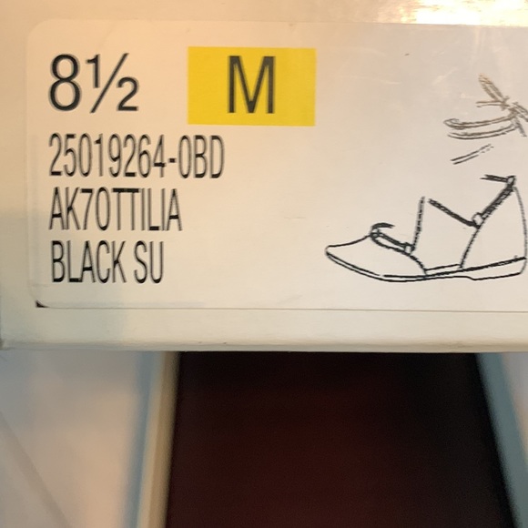 Anne Klein Black Suede lace up flats 8 1/2 - Picture 4 of 6